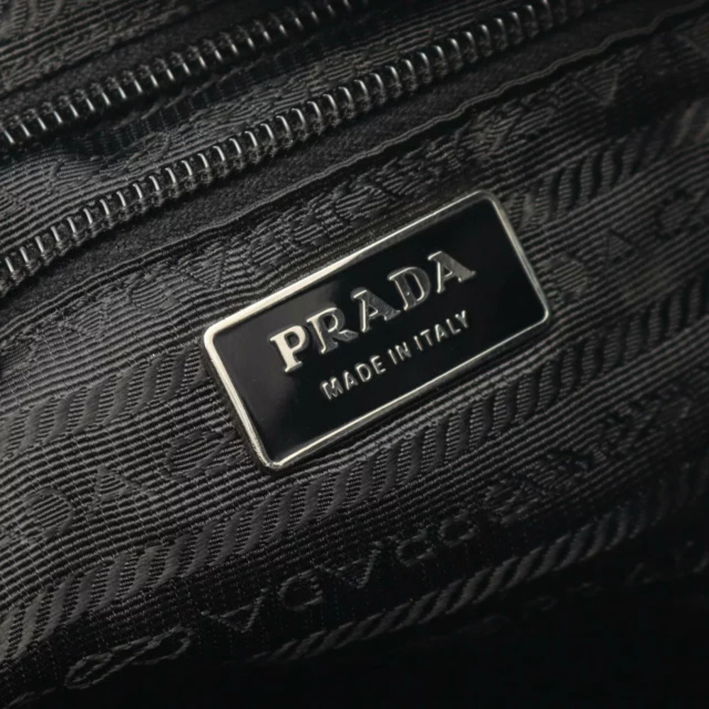Prada Shoulder Bag Saffiano Leather Black - Picture 4 of 8